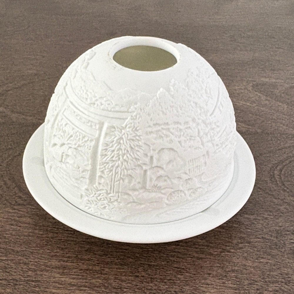 Bernardaud Lithophane Limoges Candle Votive Versailles Fairy light